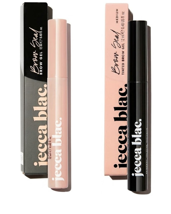 Jecca Blac Brow Seal Gel - Clear & Tinted Eyebrow Fixer (Duo 2x12ml)